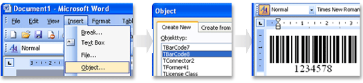 Barcode Software for Word