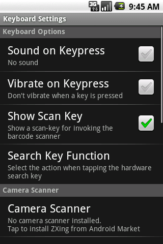 Barcode-Scanner Keyboard Settings 1