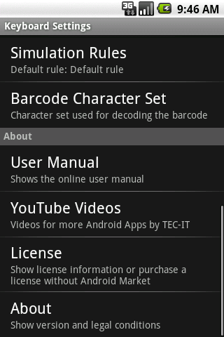 Barcode-Scanner Keyboard Settings 3