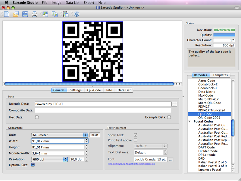 Barcode Creator Software Barcode Studio for Mac 15.1.3 full