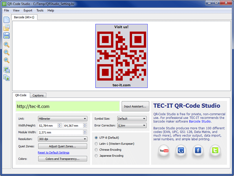 QR-Code Maker Freeware 1.0.0 full