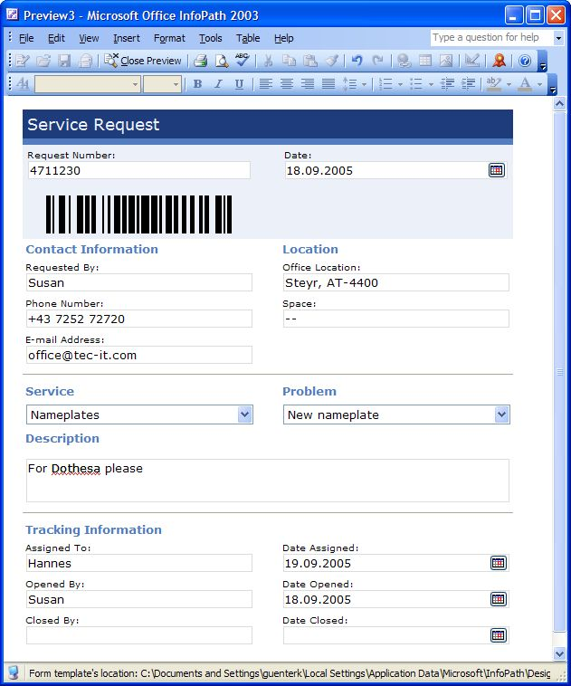 Microsoft InfoPath