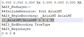 AI-Trouble Shootinge: Exported AI file