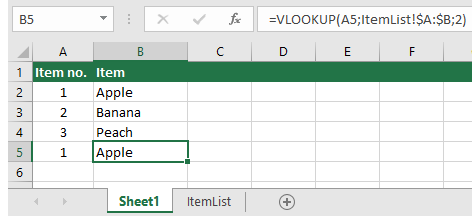 VLOOKUP Function in Excel