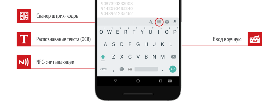 Сканируйте штрихкоды с помощью Android смартфона или планшета