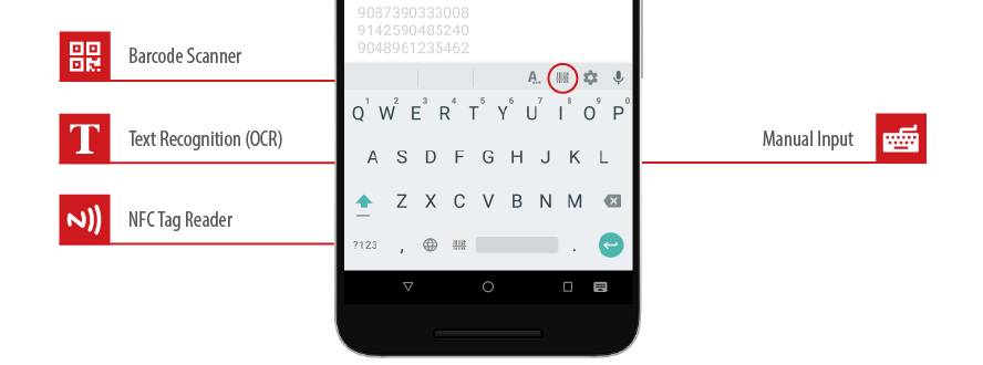 Scan Barcodes, Text and NFC Tags with your Android Smartphone or Tablet