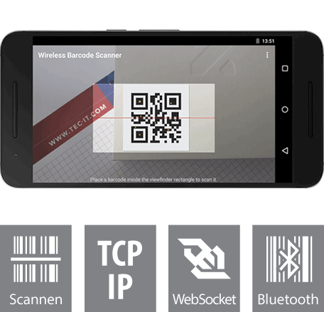 Wireless Barcodescanner für Android