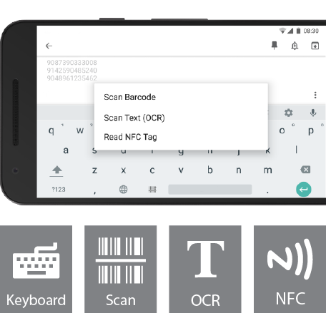 marzo espacio Torpe Apps de captura móvil de datos y escaneado de códigos de barras, códigos  QR, textos, NFC