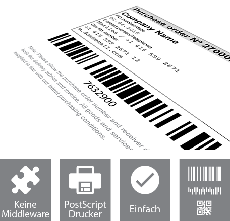 Strichcodes für SAP - ohne Middleware