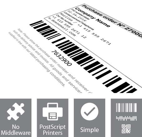 Печать Штрихкодов для SAP без связующего программного обеспечения