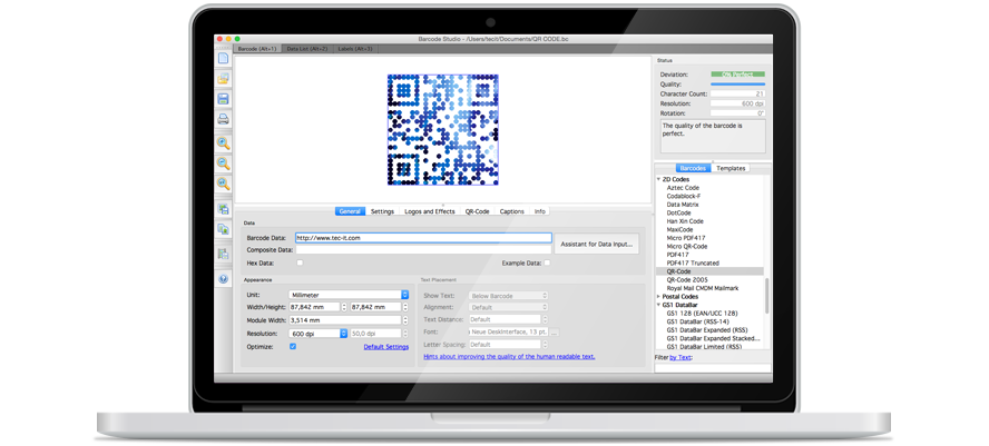 Barcode Studio screenshot