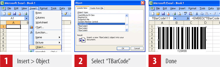 Как создать штрих-код в excel и дополнение для штрих-кода для Microsoft® Excel®