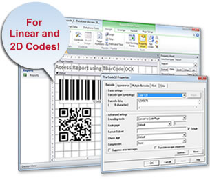 TBarCode SDK: Barcode Software for Microsoft Access (Barcode ActiveX ...