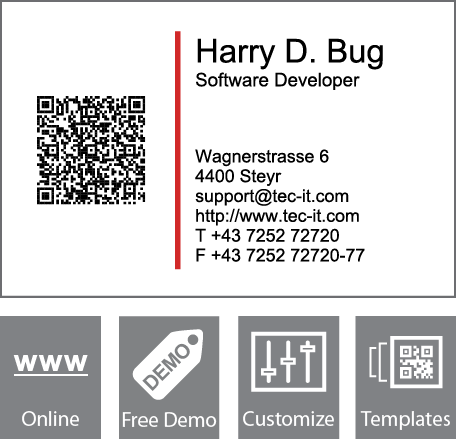 Free Software For Barcodes Labels And Qr Code Business Cards