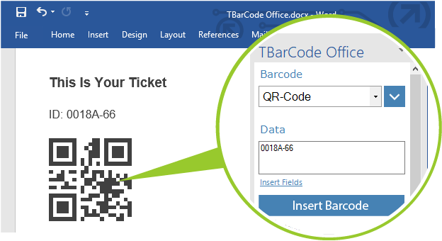 TBarCode Office: Complemento de código de barras para Word