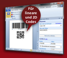 Barcode Add-In für Microsoft Word 2007/2010