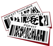 Software und Office Add-Ins für PDF417, MicroPDF417, PDF417 Truncated, etc.
