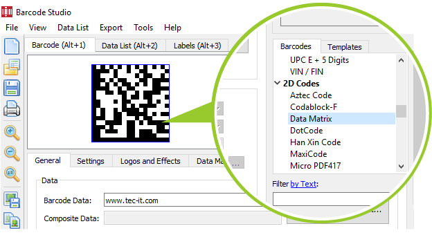 Data Matrix Barcode Generator, 2D Barcode