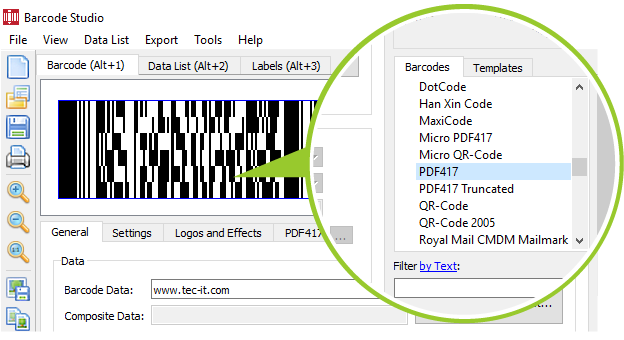 128 barcode generator with f key chain