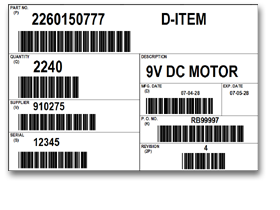 AIAG B-3 Compliance Label