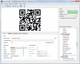 Software zur Barcodeerstellung: Barcode Studio