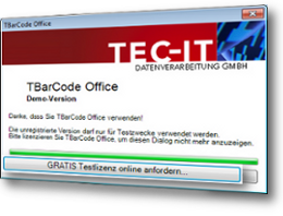 Microsoft Office Barcode Add-In