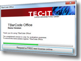 Microsoft Office Barcode Add-In