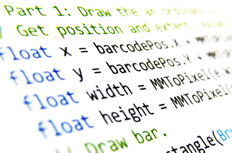 Strichcodedruck für Softwareentwickler