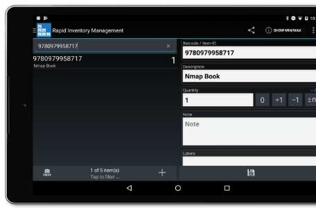 Android App für Inventuren und Bestandskontrollen