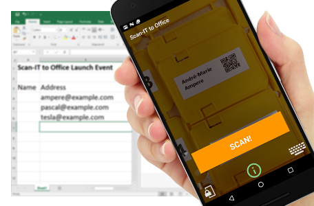 Scan-IT to Office running on a smartphone