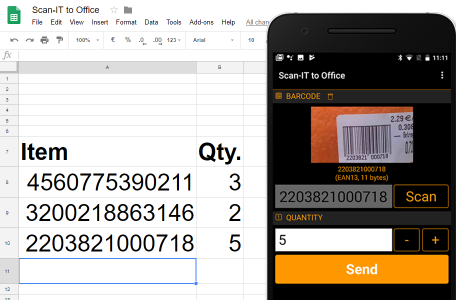 Barcodes, Bilder & mehr in Google Sheets scannen