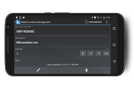 Rapid Inventory app