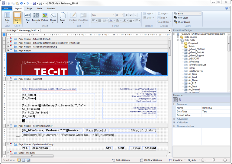 Report Form Label Barcode Design Software